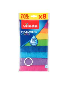Vileda Microfibre Colors Ունիվերսալ միկրոֆիբրե լաթեր, 8 հատ