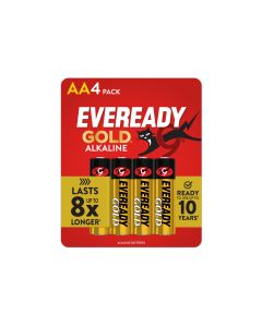 Eveready Gold AA Ալկալային մարտկոցներ, 4 հատ