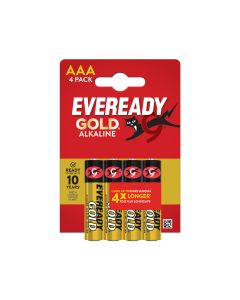 Eveready Gold AAA Ալկալային մարտկոցներ, 4 հատ