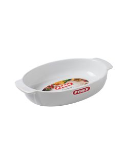 Օվալաձև սպիտակ կերամիկական ձևաման Փայրեքս, 30 սմ