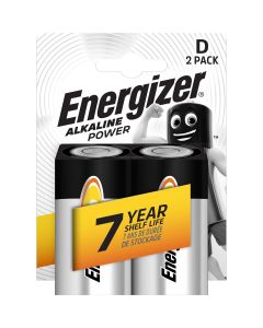 Щелочные батарейки Энерджайзер, Alkaline Power, D, 2 шт