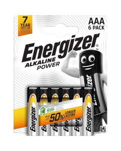 Щелочные батарейки Энерджайзер, Alkaline Power, AAA, 6 шт