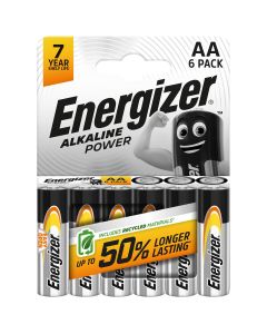 Щелочные батарейки Энерджайзер, Alkaline Power, AA, 6 шт