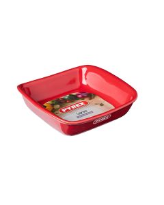 Կարմիր քառակուսաձև կերամիկական ձևաման Փայրեքս, 30սմ-1,5լ