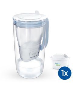BRITA кувшин-фильтр для воды Glass Jug ONE, синий (2.5 л), вкл. 1 картридж MAXTRA PRO All-in-1
